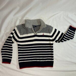 Kids Nautica Quarter Zip Sweater Size 7 (L)